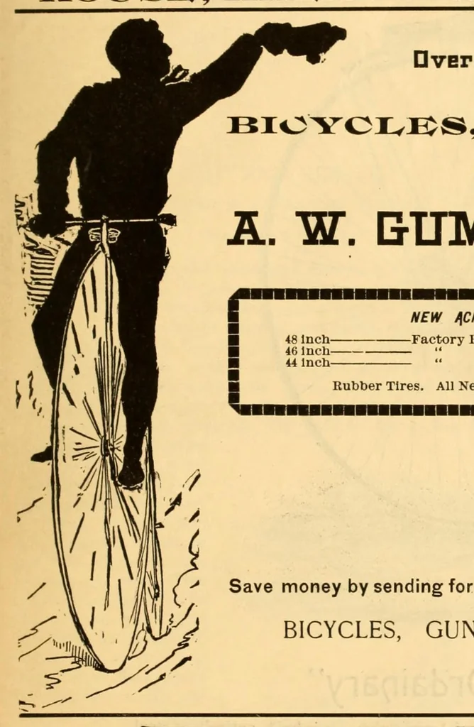 An illustration from The Wheelmen's gazette, 1886, leaf 55