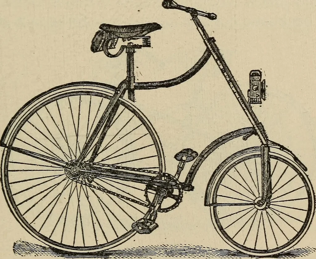 An illustration from Wheels and wheeling; an indispensable handbook for cyclists, with over two hundred illustrations, 1892, leaf 106