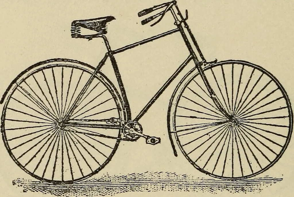An illustration from Wheels and wheeling; an indispensable handbook for cyclists, with over two hundred illustrations, 1892, leaf 109