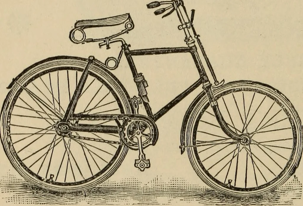 An illustration from Wheels and wheeling; an indispensable handbook for cyclists, with over two hundred illustrations, 1892, leaf 11