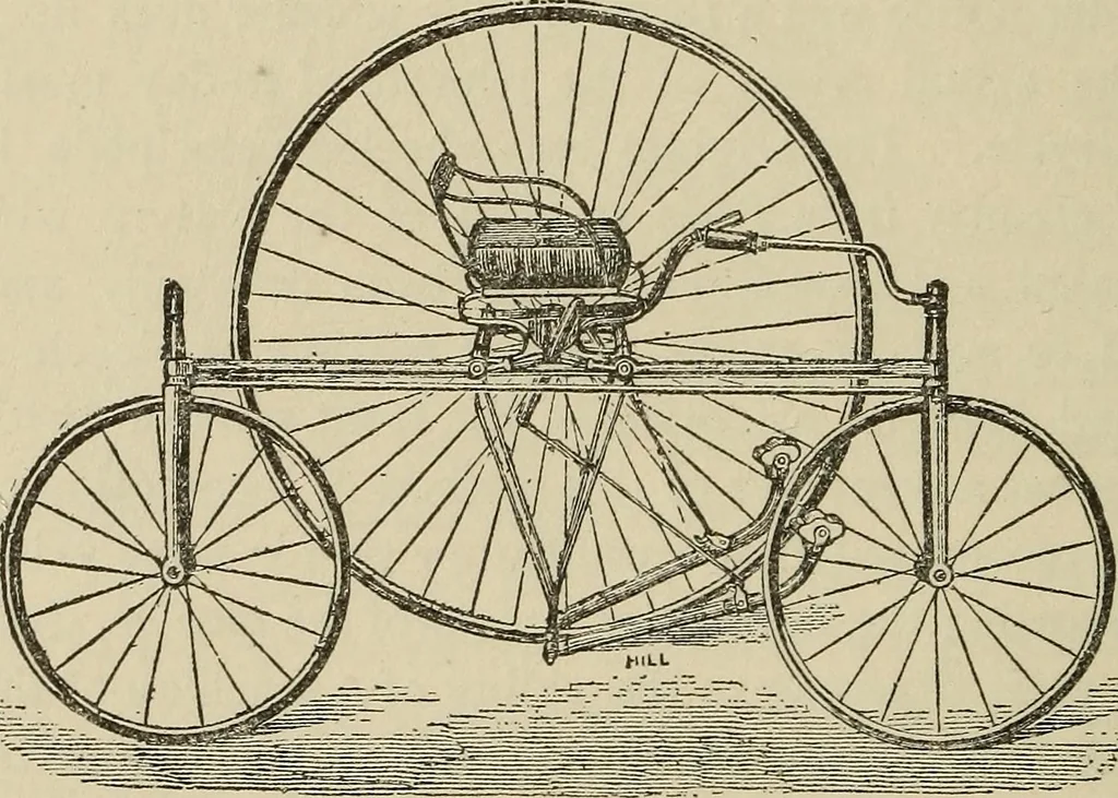 An illustration from Wheels and wheeling; an indispensable handbook for cyclists, with over two hundred illustrations, 1892, leaf 123