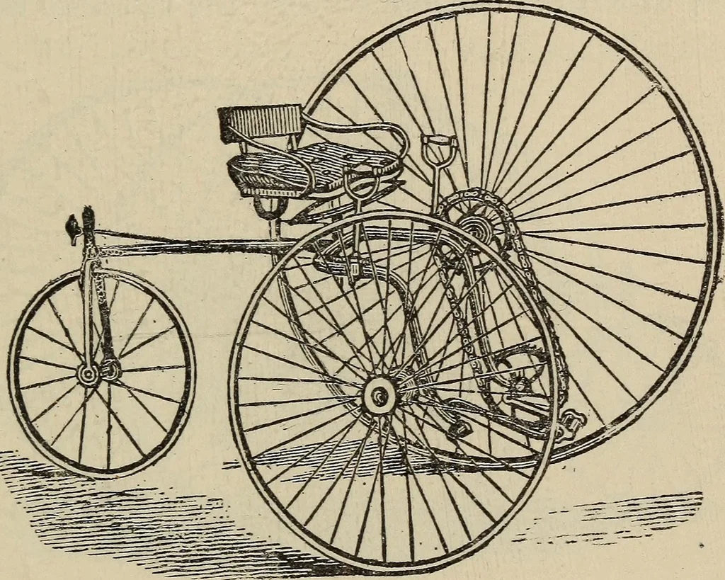 An illustration from Wheels and wheeling; an indispensable handbook for cyclists, with over two hundred illustrations, 1892, leaf 126