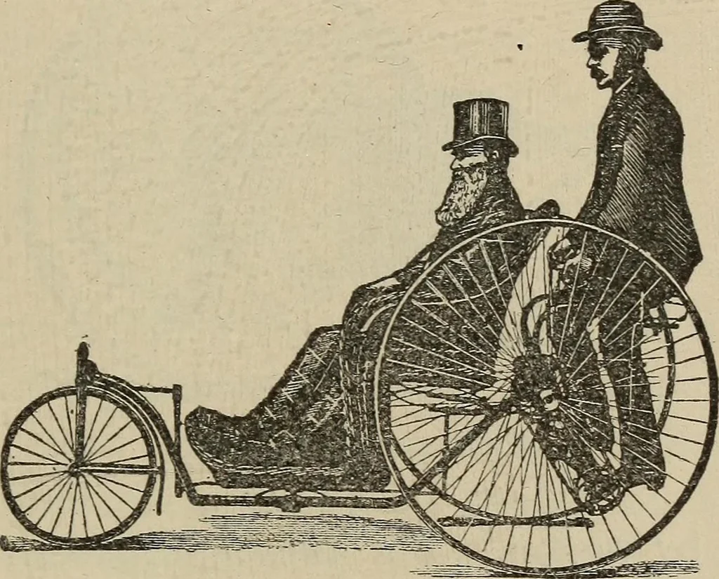 An illustration from Wheels and wheeling; an indispensable handbook for cyclists, with over two hundred illustrations, 1892, leaf 136