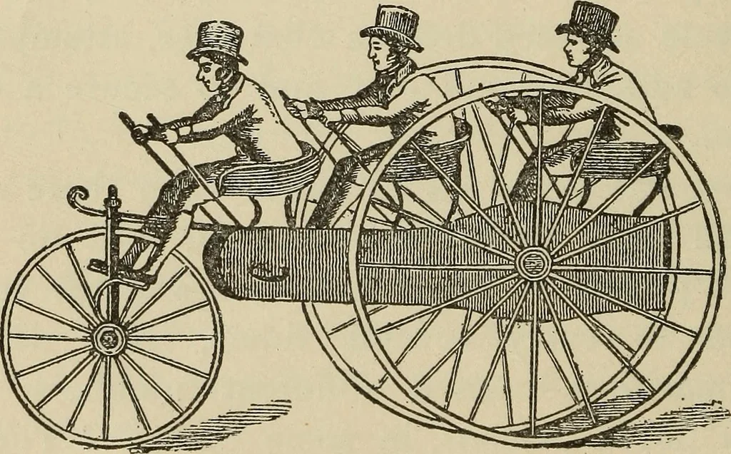 An illustration from Wheels and wheeling; an indispensable handbook for cyclists, with over two hundred illustrations, 1892, leaf 139