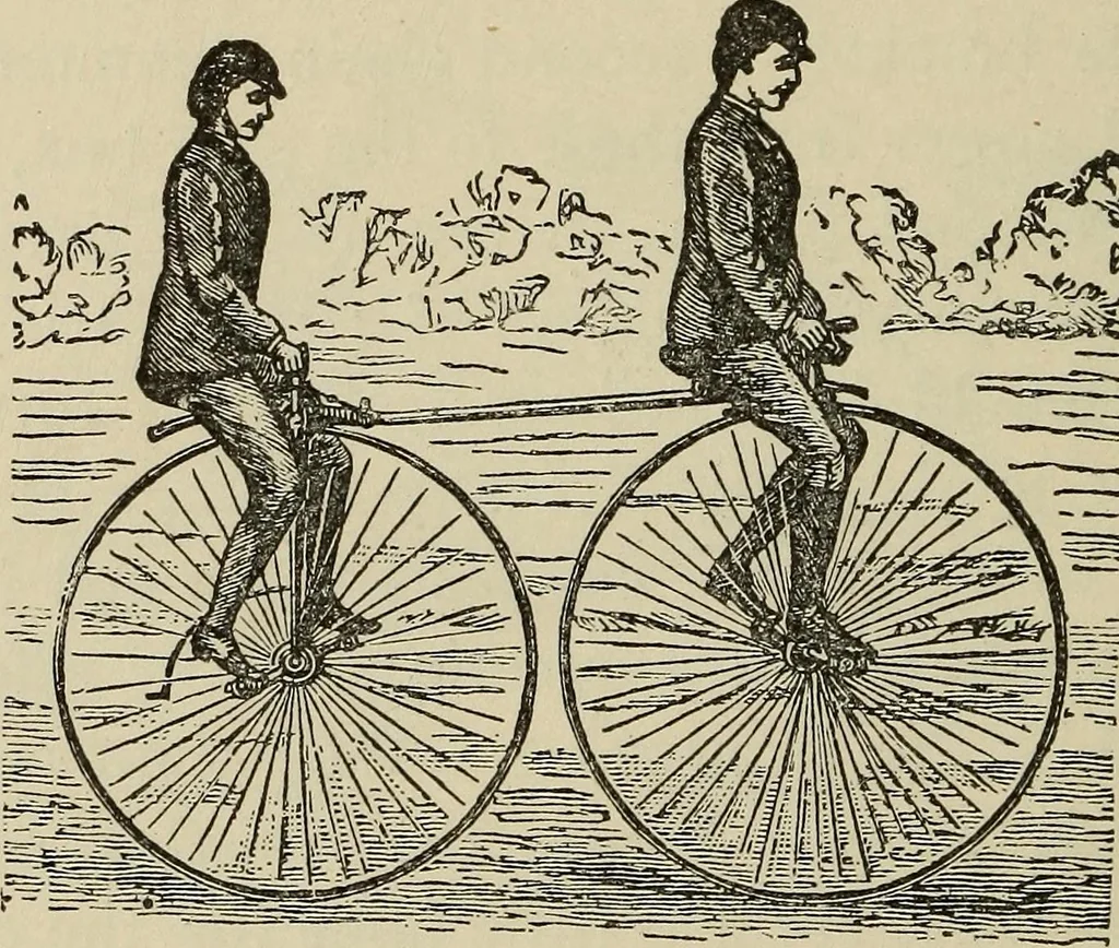 An illustration from Wheels and wheeling; an indispensable handbook for cyclists, with over two hundred illustrations, 1892, leaf 153