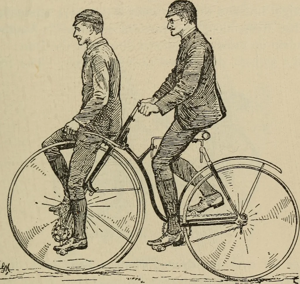 An illustration from Wheels and wheeling; an indispensable handbook for cyclists, with over two hundred illustrations, 1892, leaf 154