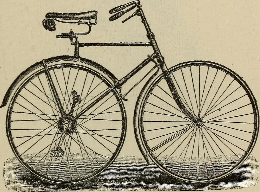 An illustration from Wheels and wheeling; an indispensable handbook for cyclists, with over two hundred illustrations, 1892, leaf 164
