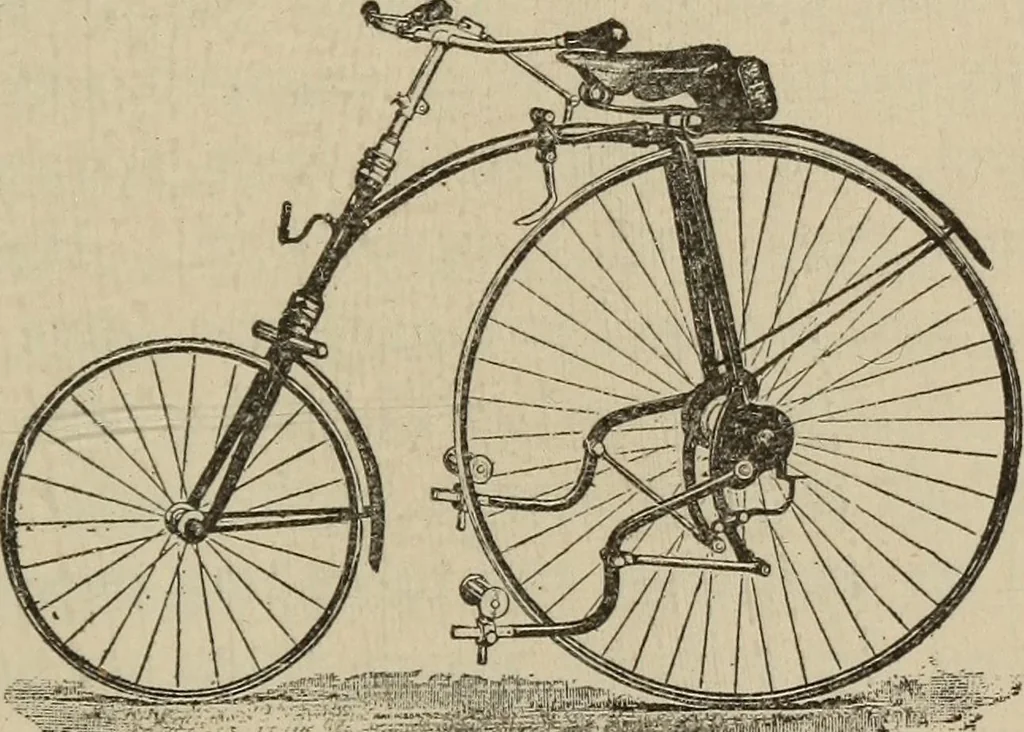 An illustration from Wheels and wheeling; an indispensable handbook for cyclists, with over two hundred illustrations, 1892, leaf 168