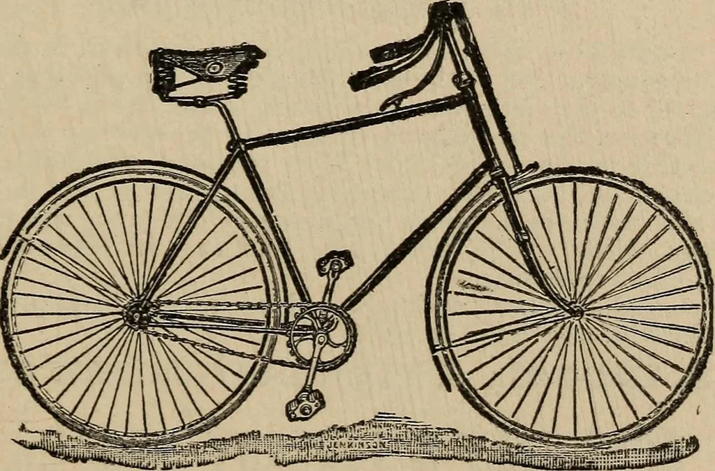An illustration from Wheels and wheeling; an indispensable handbook for cyclists, with over two hundred illustrations, 1892, leaf 18