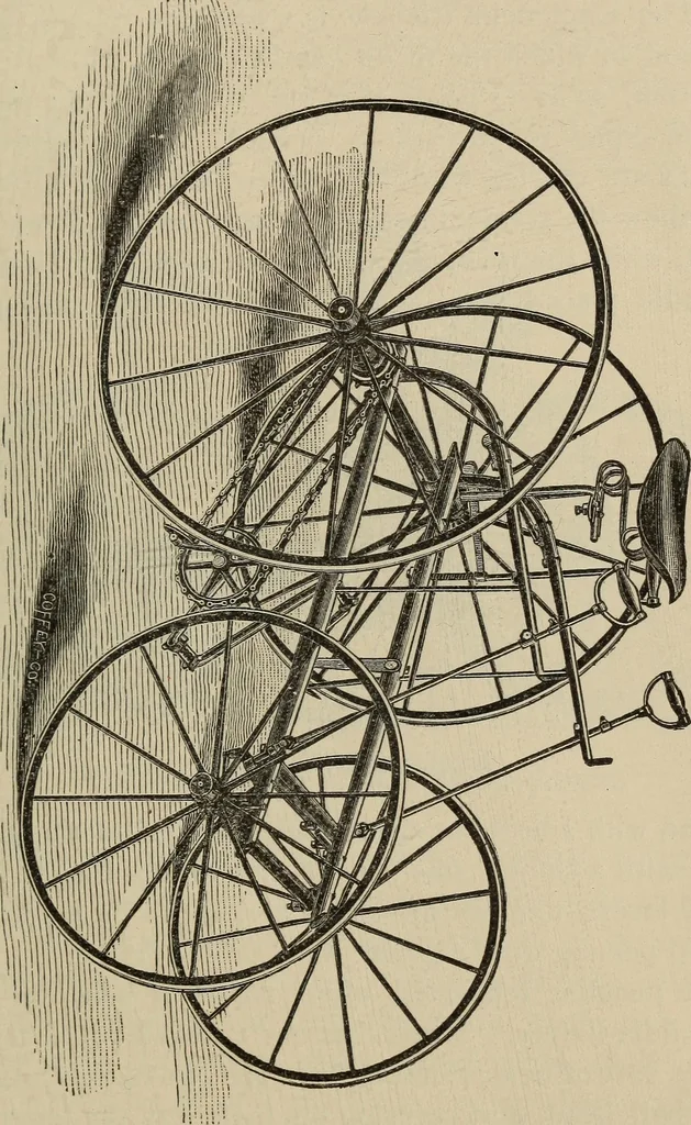 An illustration from Wheels and wheeling; an indispensable handbook for cyclists, with over two hundred illustrations, 1892, leaf 180