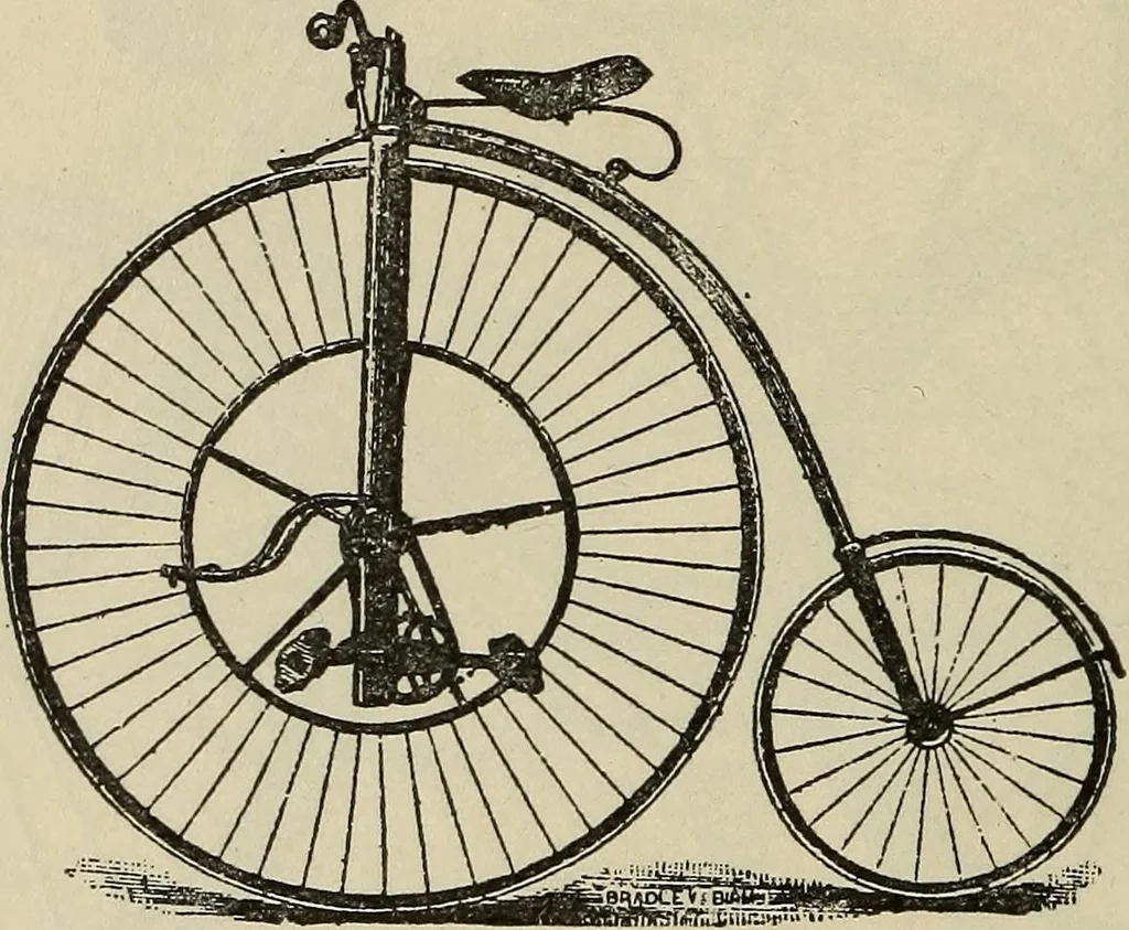 An illustration from Wheels and wheeling; an indispensable handbook for cyclists, with over two hundred illustrations, 1892, leaf 183