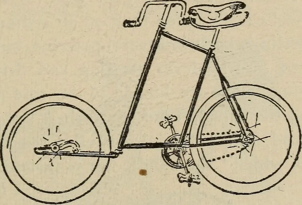 An illustration from Wheels and wheeling; an indispensable handbook for cyclists, with over two hundred illustrations, 1892, leaf 184