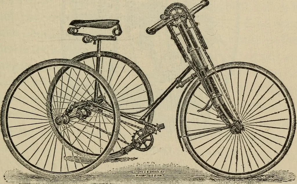An illustration from Wheels and wheeling; an indispensable handbook for cyclists, with over two hundred illustrations, 1892, leaf 188