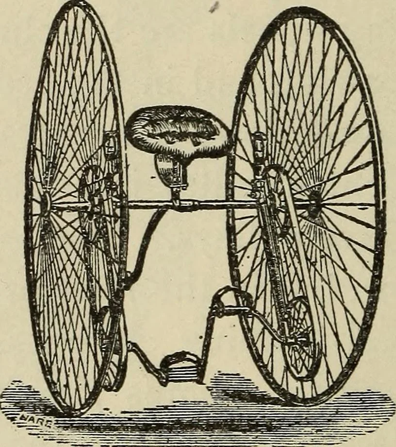An illustration from Wheels and wheeling; an indispensable handbook for cyclists, with over two hundred illustrations, 1892, leaf 191