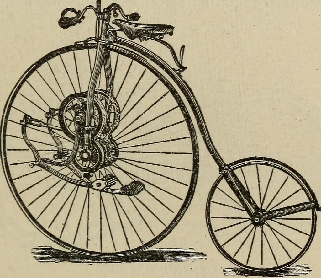 An illustration from Wheels and wheeling; an indispensable handbook for cyclists, with over two hundred illustrations, 1892, leaf 192