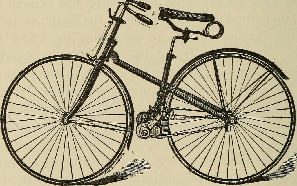 An illustration from Wheels and wheeling; an indispensable handbook for cyclists, with over two hundred illustrations, 1892, leaf 199