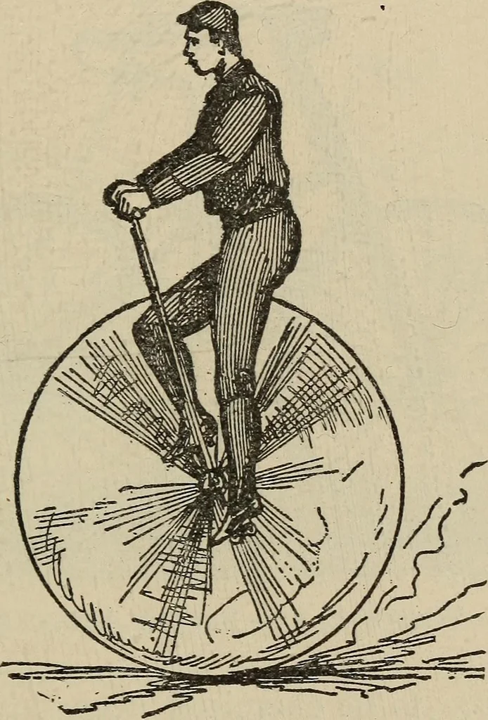 An illustration from Wheels and wheeling; an indispensable handbook for cyclists, with over two hundred illustrations, 1892, leaf 200