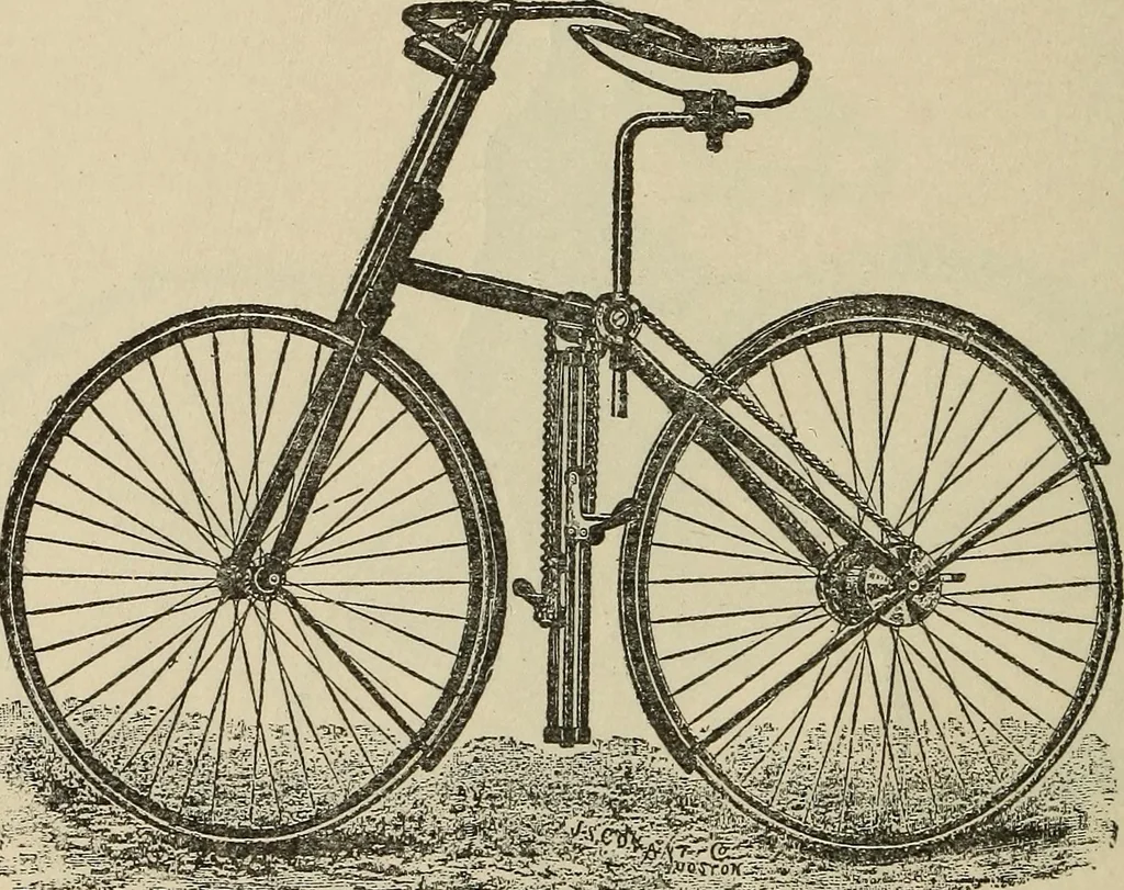 An illustration from Wheels and wheeling; an indispensable handbook for cyclists, with over two hundred illustrations, 1892, leaf 201