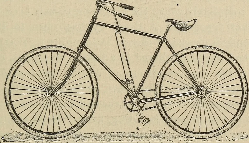 An illustration from Wheels and wheeling; an indispensable handbook for cyclists, with over two hundred illustrations, 1892, leaf 202