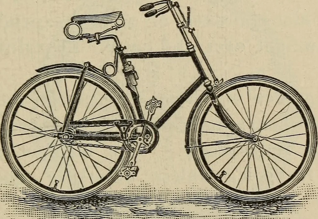 An illustration from Wheels and wheeling; an indispensable handbook for cyclists, with over two hundred illustrations, 1892, leaf 208