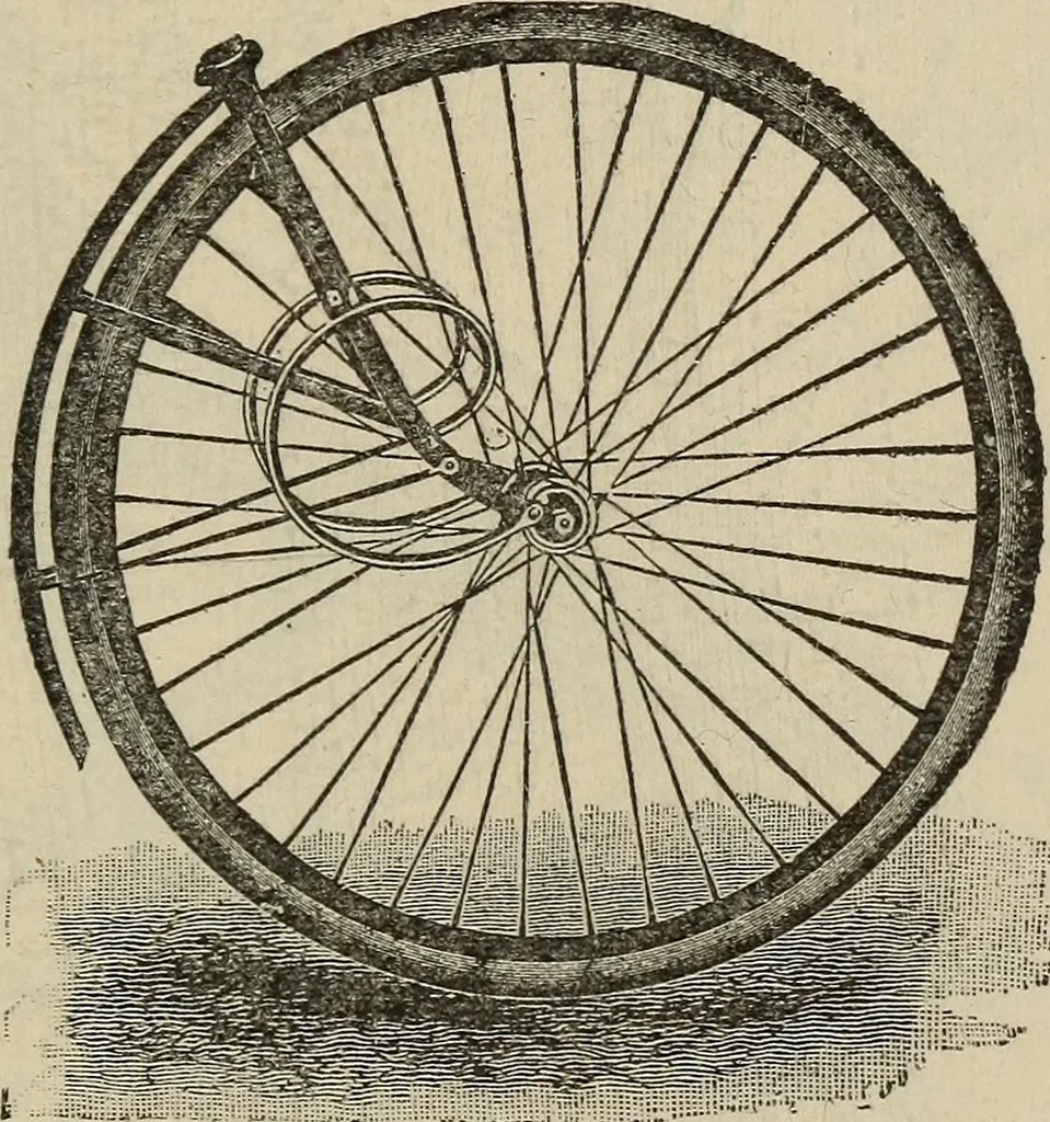 An illustration from Wheels and wheeling; an indispensable handbook for cyclists, with over two hundred illustrations, 1892, leaf 210