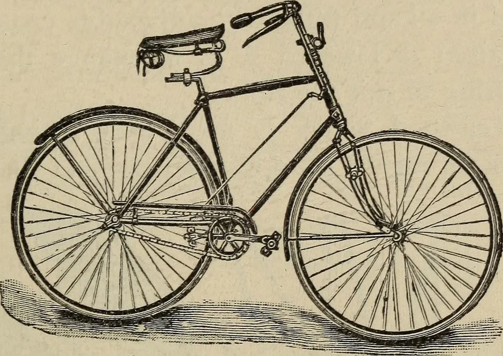 An illustration from Wheels and wheeling; an indispensable handbook for cyclists, with over two hundred illustrations, 1892, leaf 212
