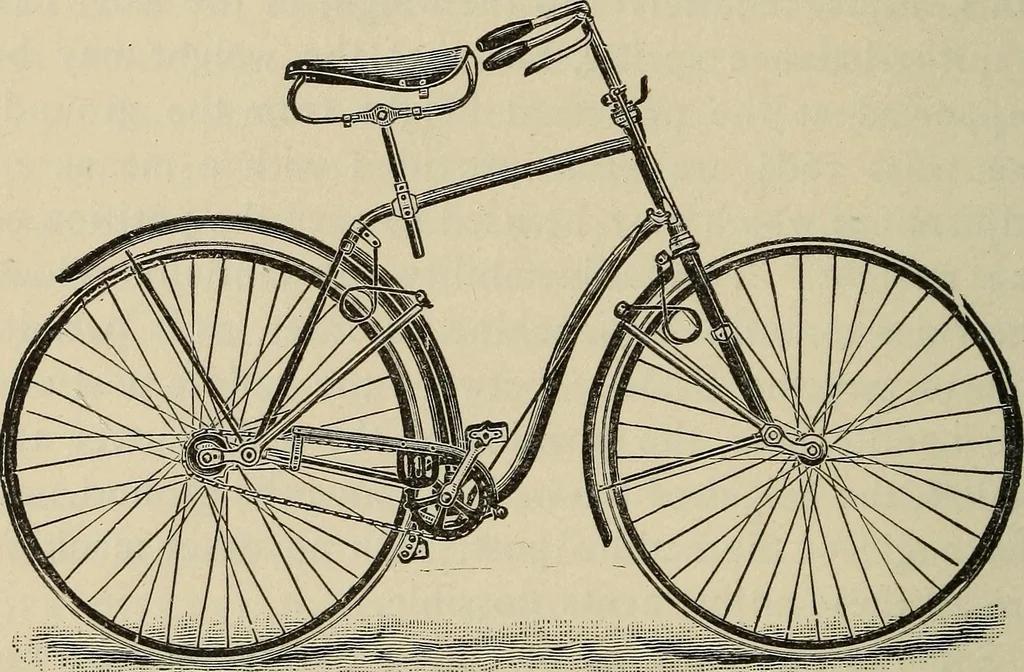 An illustration from Wheels and wheeling; an indispensable handbook for cyclists, with over two hundred illustrations, 1892, leaf 223