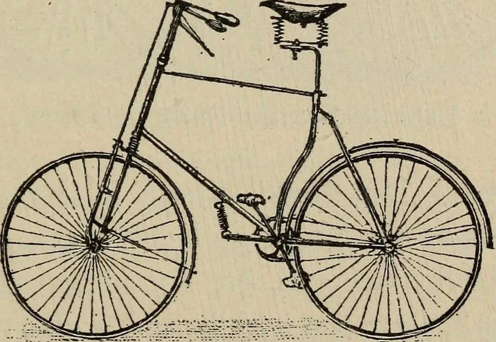 An illustration from Wheels and wheeling; an indispensable handbook for cyclists, with over two hundred illustrations, 1892, leaf 230