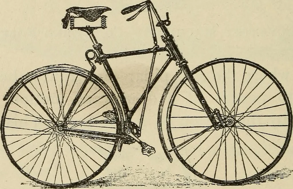 An illustration from Wheels and wheeling; an indispensable handbook for cyclists, with over two hundred illustrations, 1892, leaf 231