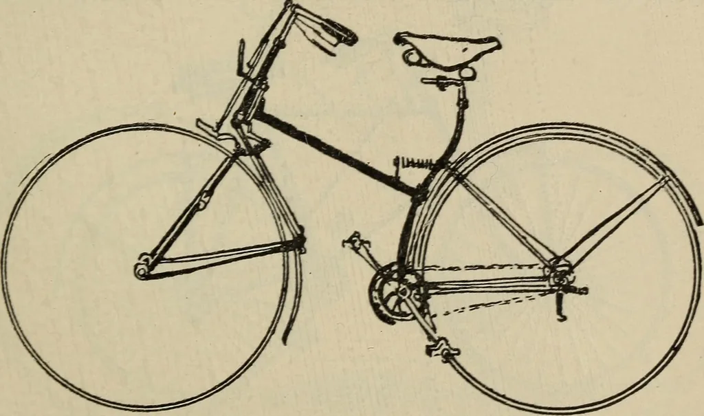 An illustration from Wheels and wheeling; an indispensable handbook for cyclists, with over two hundred illustrations, 1892, leaf 234