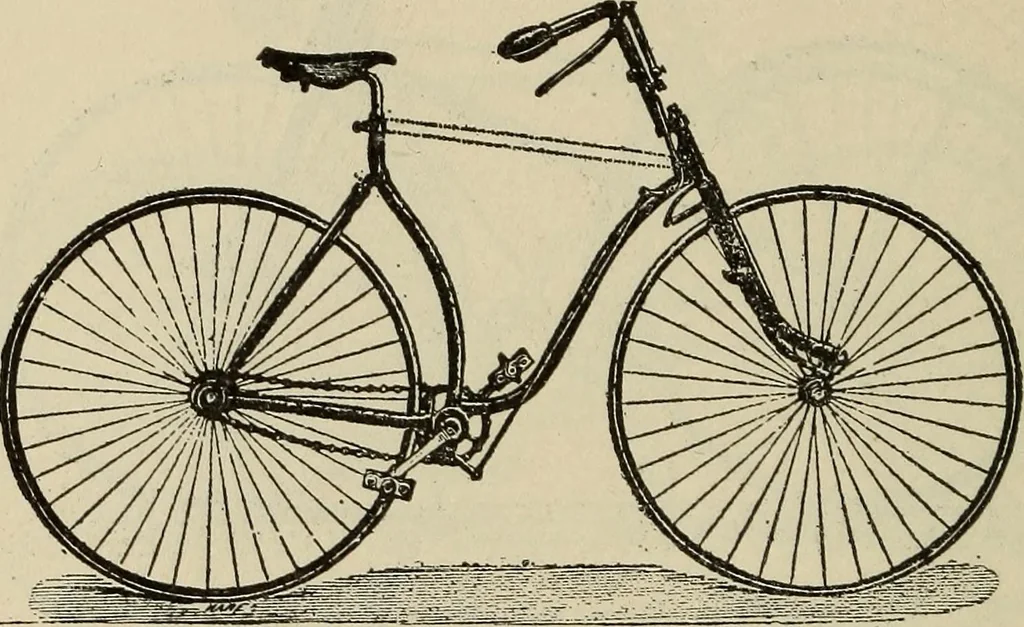 An illustration from Wheels and wheeling; an indispensable handbook for cyclists, with over two hundred illustrations, 1892, leaf 235