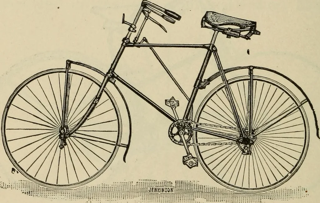An illustration from Wheels and wheeling; an indispensable handbook for cyclists, with over two hundred illustrations, 1892, leaf 235