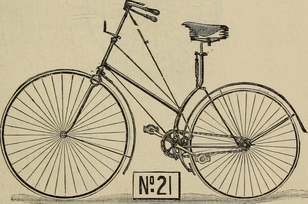 An illustration from Wheels and wheeling; an indispensable handbook for cyclists, with over two hundred illustrations, 1892, leaf 236