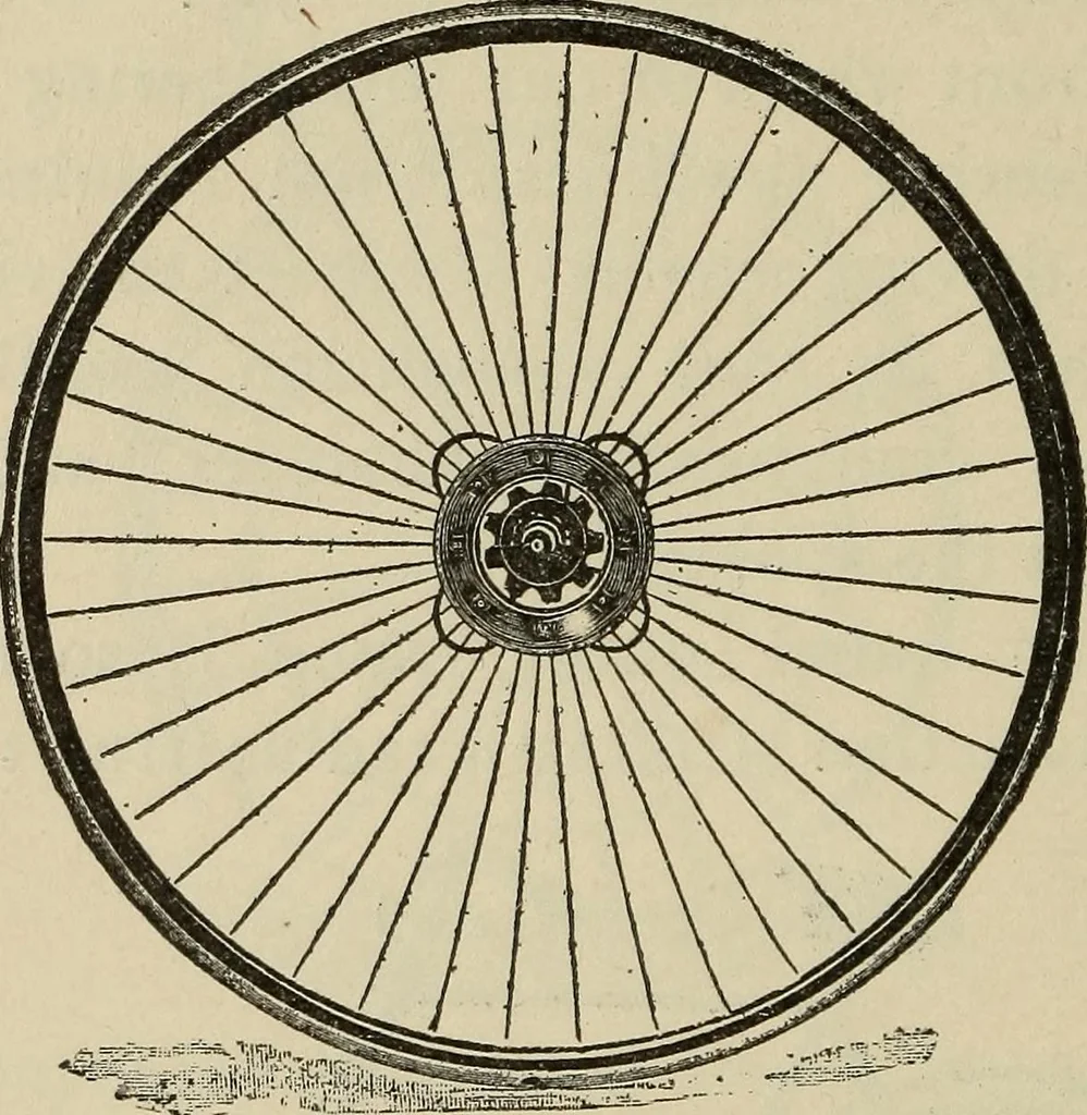 An illustration from Wheels and wheeling; an indispensable handbook for cyclists, with over two hundred illustrations, 1892, leaf 239