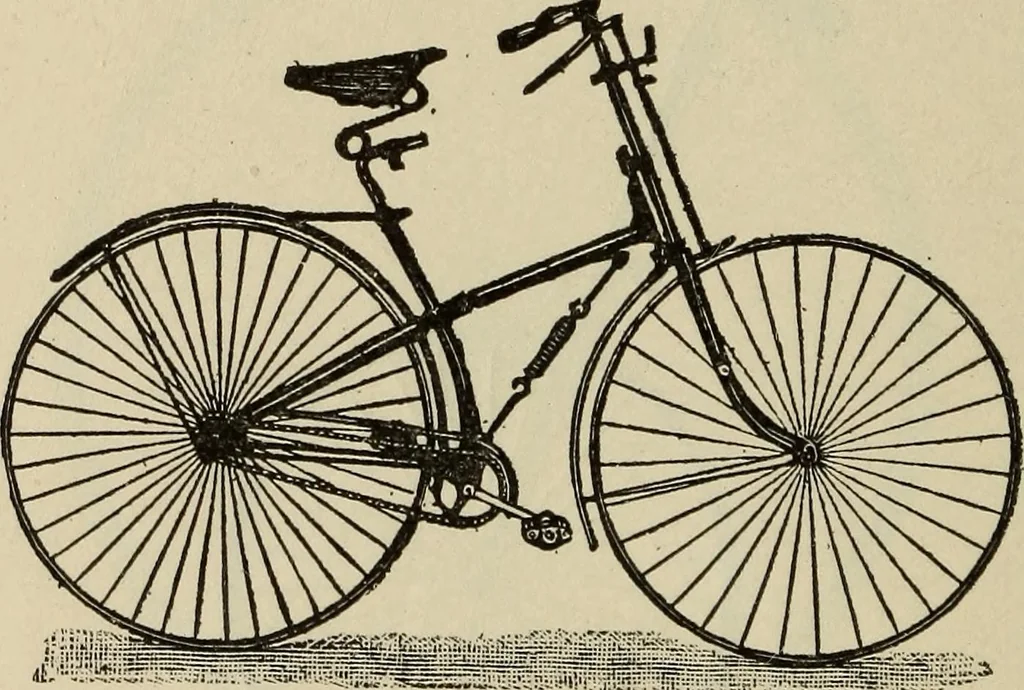 An illustration from Wheels and wheeling; an indispensable handbook for cyclists, with over two hundred illustrations, 1892, leaf 241