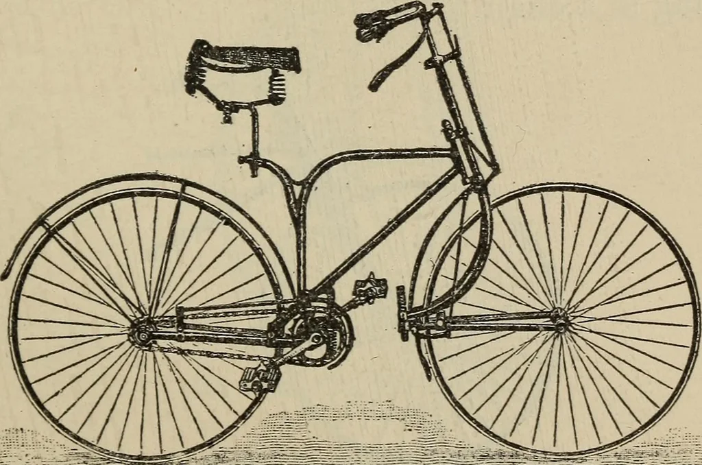 An illustration from Wheels and wheeling; an indispensable handbook for cyclists, with over two hundred illustrations, 1892, leaf 244