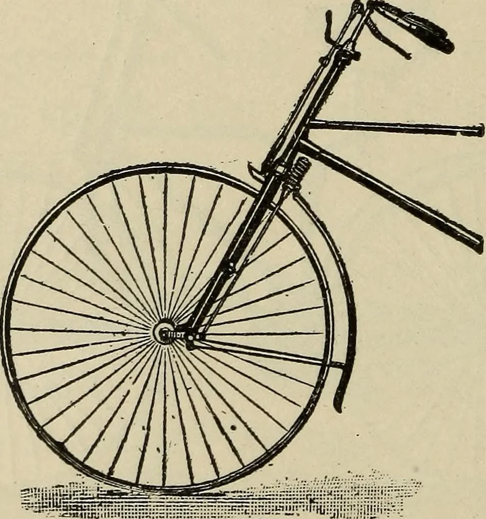 An illustration from Wheels and wheeling; an indispensable handbook for cyclists, with over two hundred illustrations, 1892, leaf 245