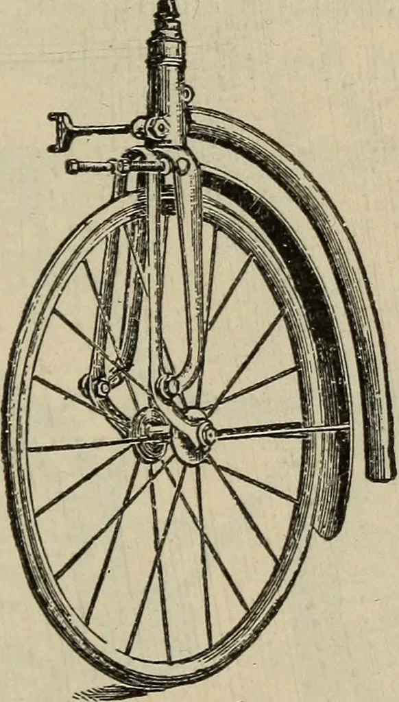 An illustration from Wheels and wheeling; an indispensable handbook for cyclists, with over two hundred illustrations, 1892, leaf 246