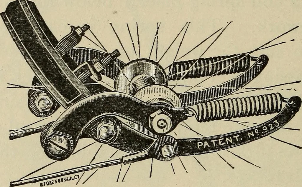 An illustration from Wheels and wheeling; an indispensable handbook for cyclists, with over two hundred illustrations, 1892, leaf 247