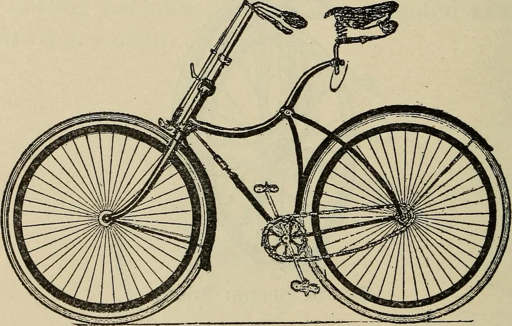 An illustration from Wheels and wheeling; an indispensable handbook for cyclists, with over two hundred illustrations, 1892, leaf 247