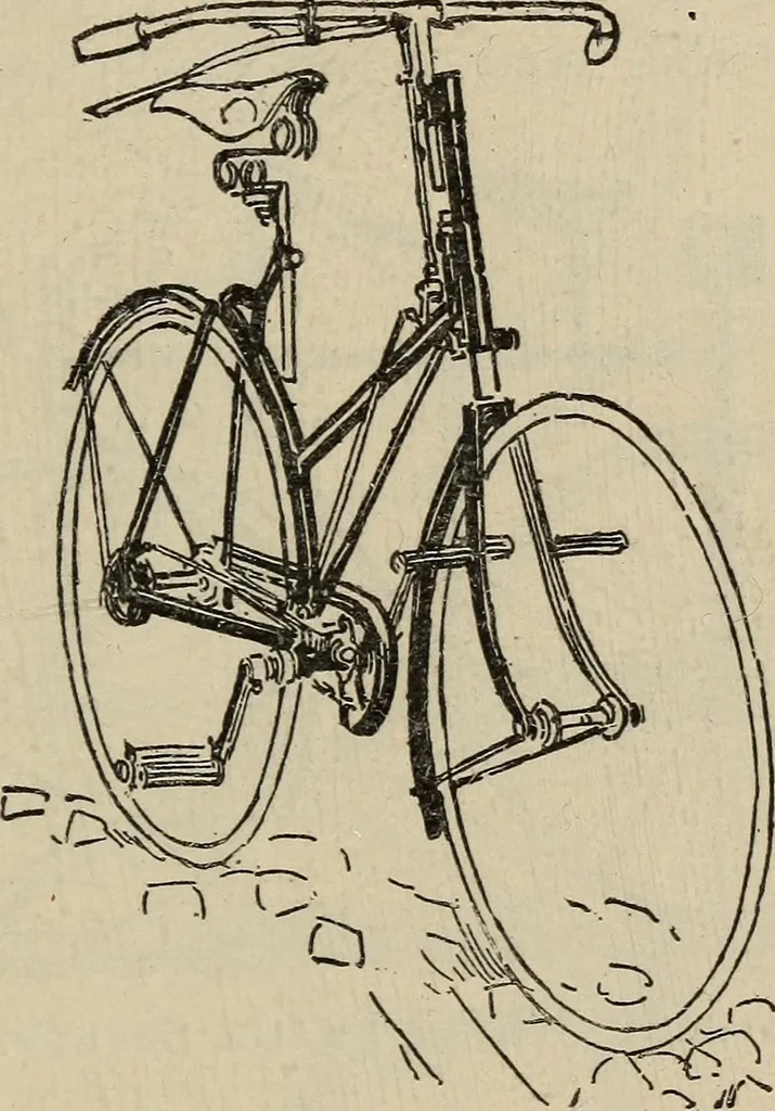An illustration from Wheels and wheeling; an indispensable handbook for cyclists, with over two hundred illustrations, 1892, leaf 248