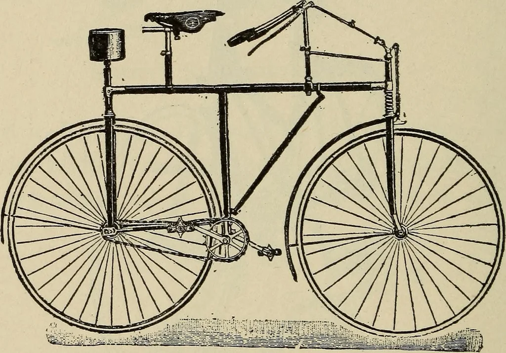 An illustration from Wheels and wheeling; an indispensable handbook for cyclists, with over two hundred illustrations, 1892, leaf 249