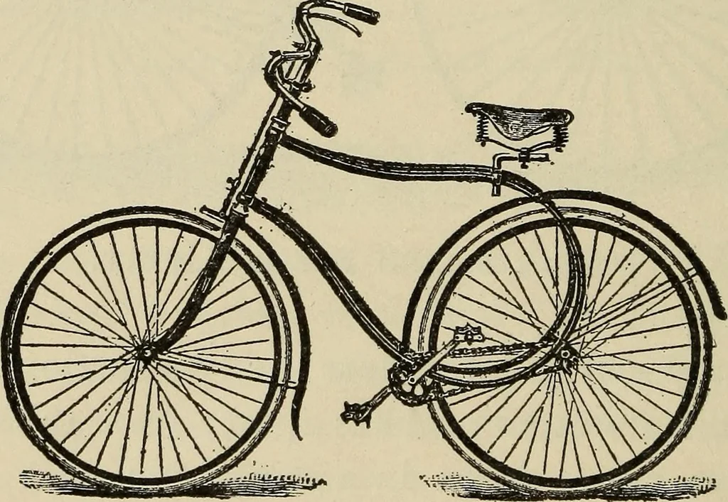 An illustration from Wheels and wheeling; an indispensable handbook for cyclists, with over two hundred illustrations, 1892, leaf 253