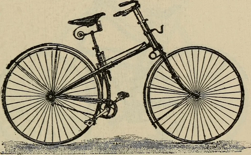 An illustration from Wheels and wheeling; an indispensable handbook for cyclists, with over two hundred illustrations, 1892, leaf 254
