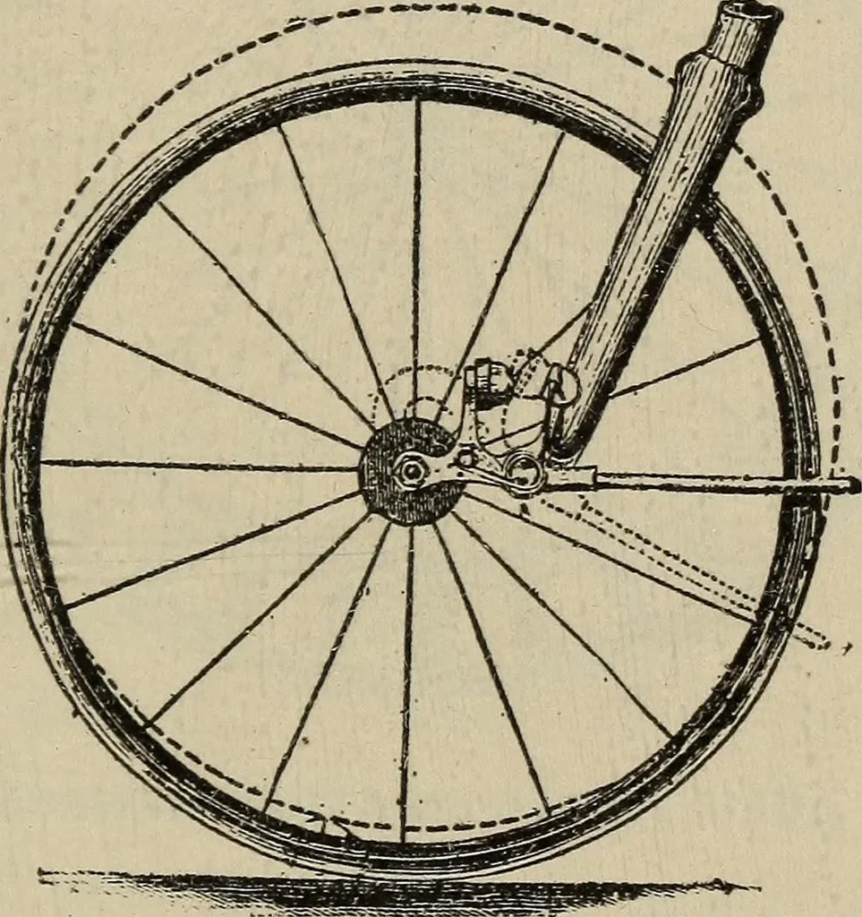 An illustration from Wheels and wheeling; an indispensable handbook for cyclists, with over two hundred illustrations, 1892, leaf 256