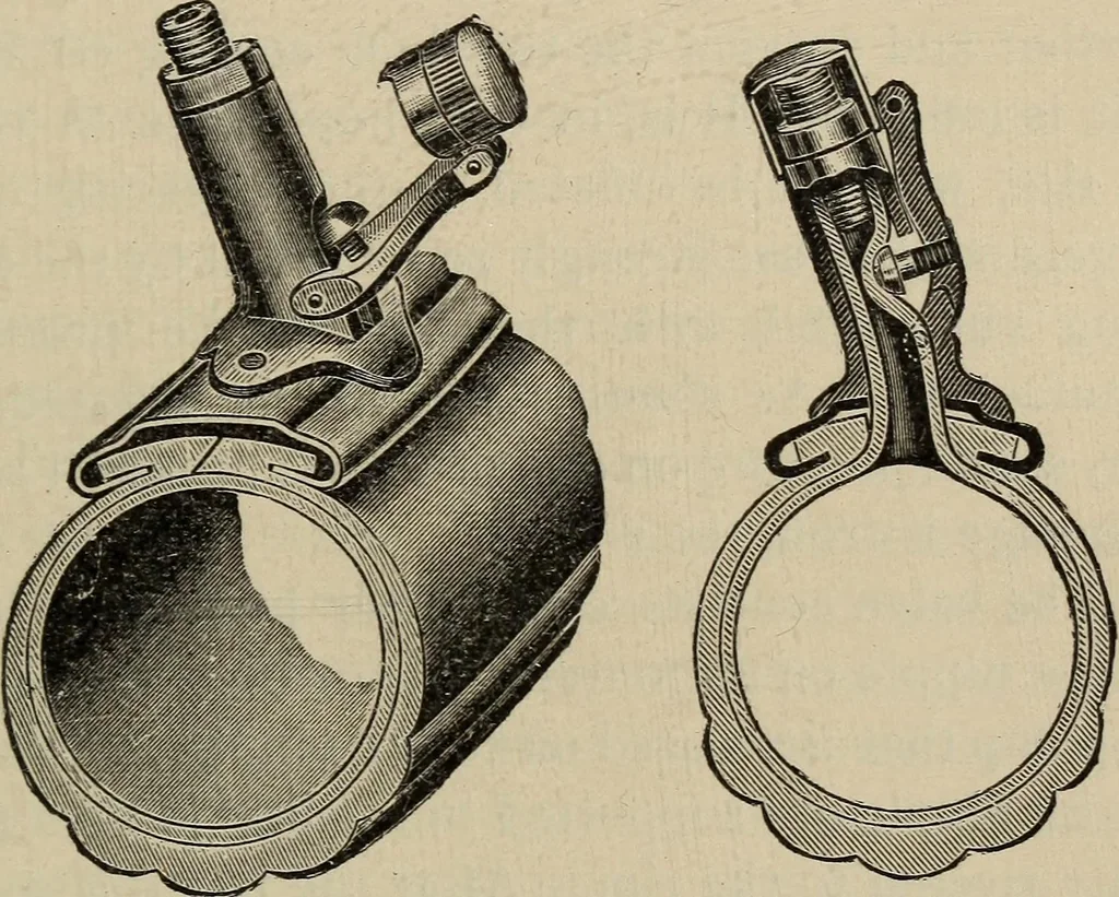 An illustration from Wheels and wheeling; an indispensable handbook for cyclists, with over two hundred illustrations, 1892, leaf 302