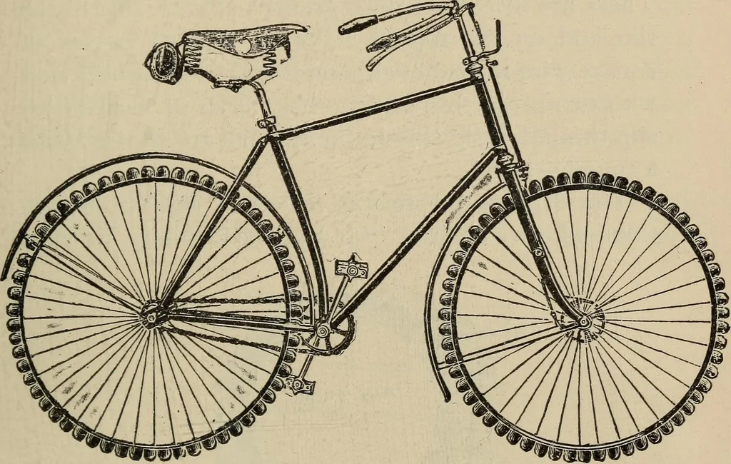 An illustration from Wheels and wheeling; an indispensable handbook for cyclists, with over two hundred illustrations, 1892, leaf 322