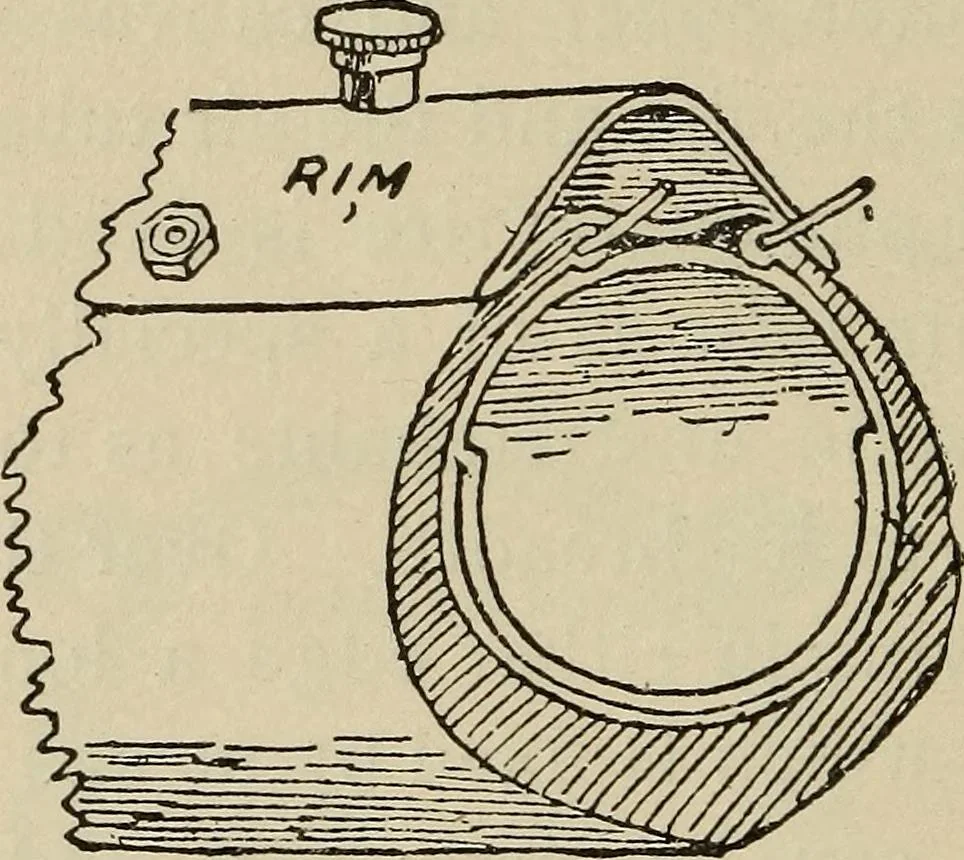 An illustration from Wheels and wheeling; an indispensable handbook for cyclists, with over two hundred illustrations, 1892, leaf 337