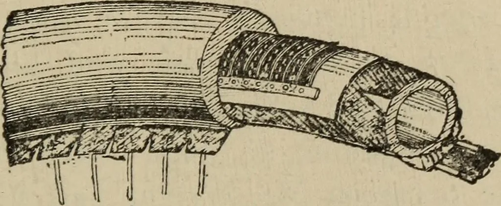 An illustration from Wheels and wheeling; an indispensable handbook for cyclists, with over two hundred illustrations, 1892, leaf 356