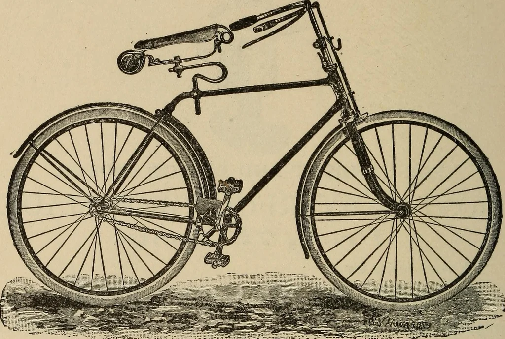 An illustration from Wheels and wheeling; an indispensable handbook for cyclists, with over two hundred illustrations, 1892, leaf 415